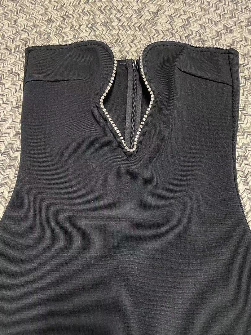 Hailey Crystal Velvet Gown