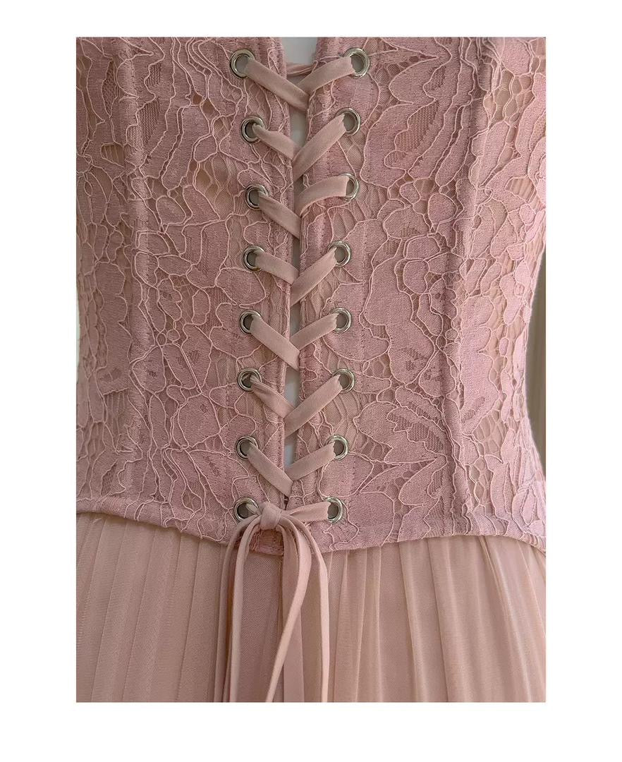 Sweetheart Lace Corset and Flowing Tulle Skirt