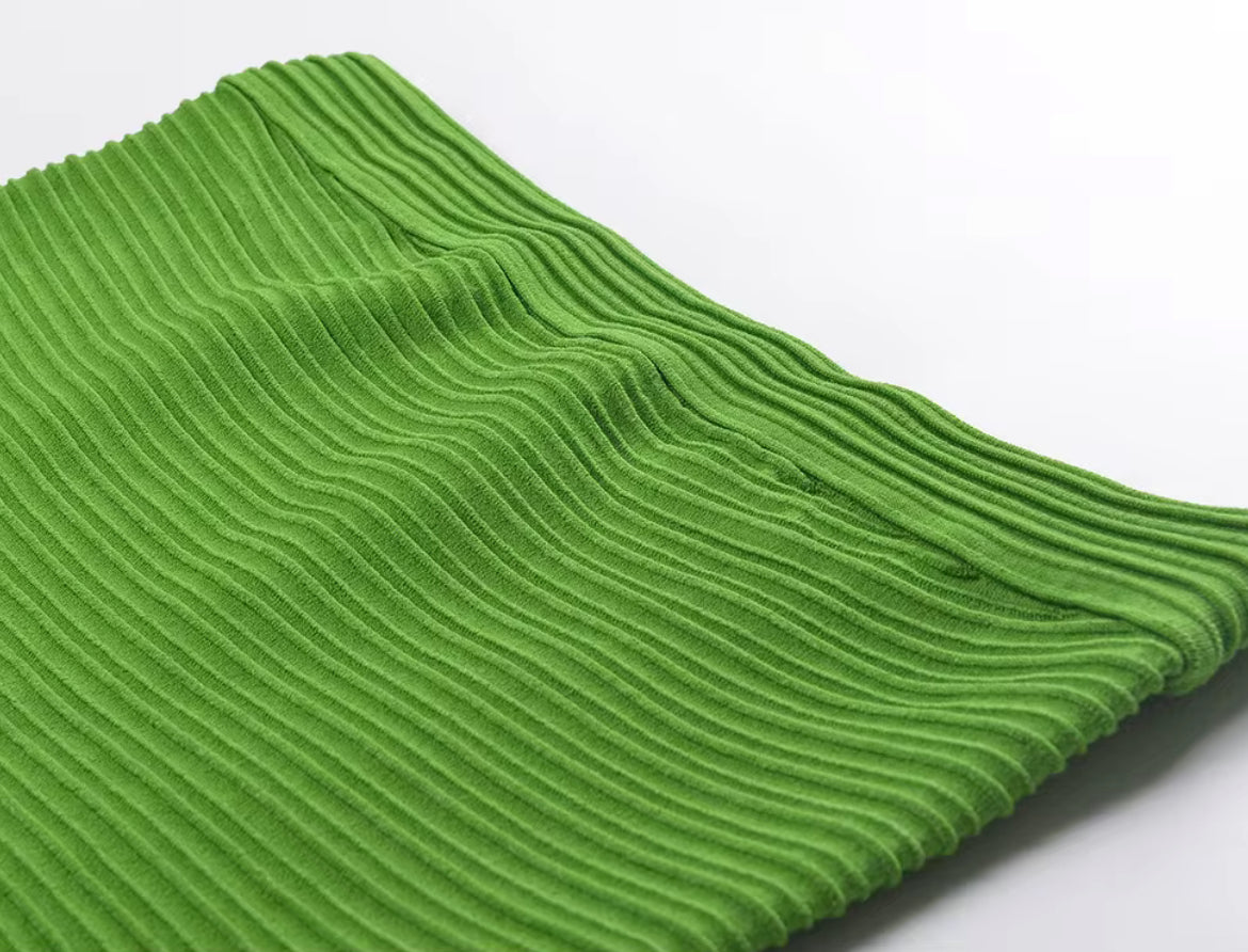 Elegant Tube Top Long Dress with Textured Bust