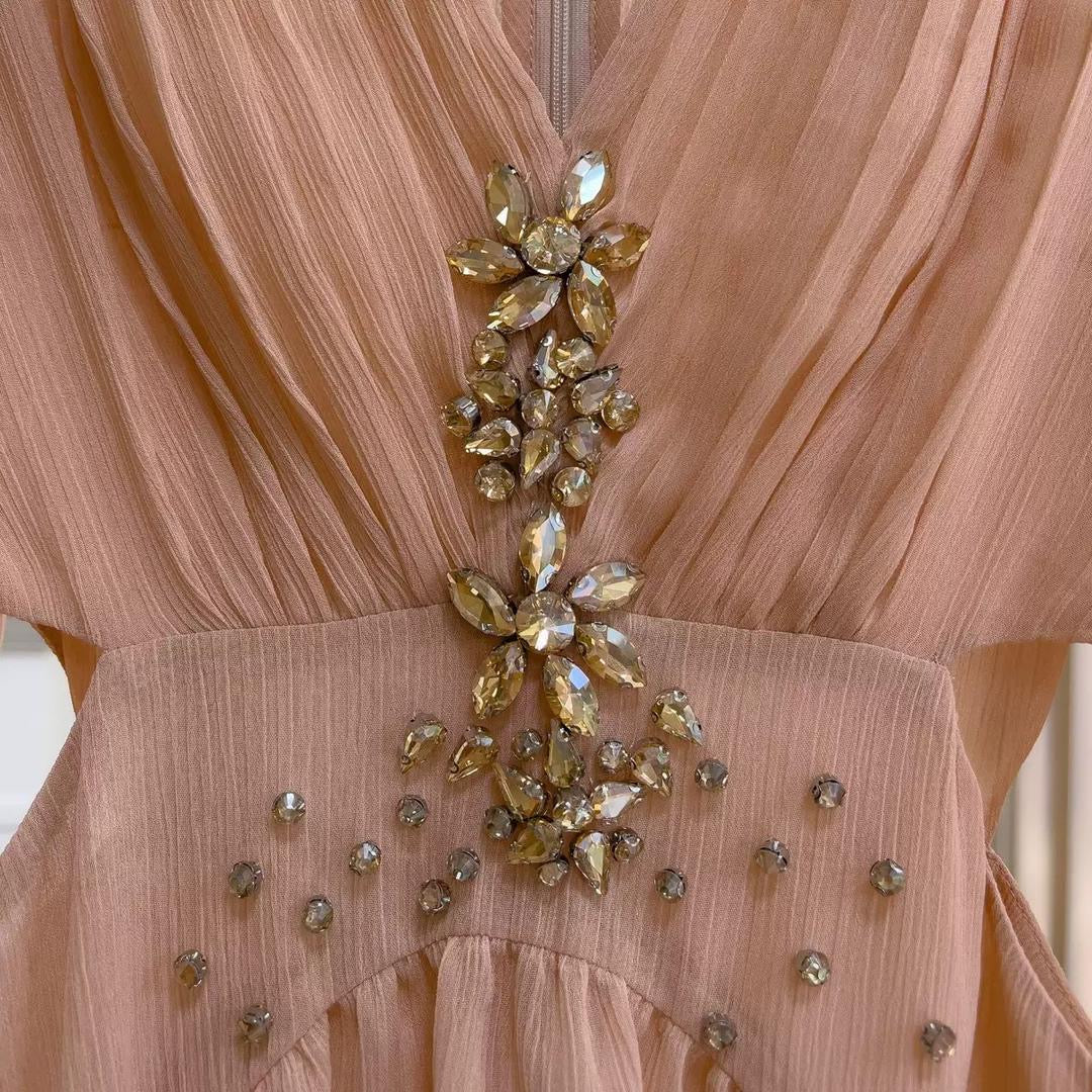 Crystal Blossom Mini Dress