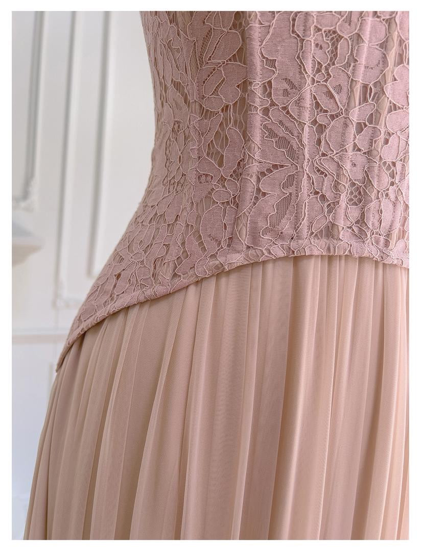 Sweetheart Lace Corset and Flowing Tulle Skirt