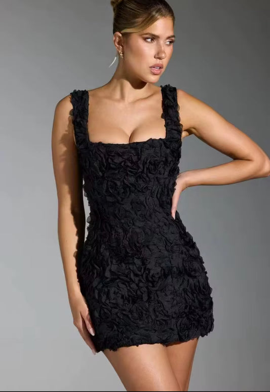 Rose Petal Mini Dress