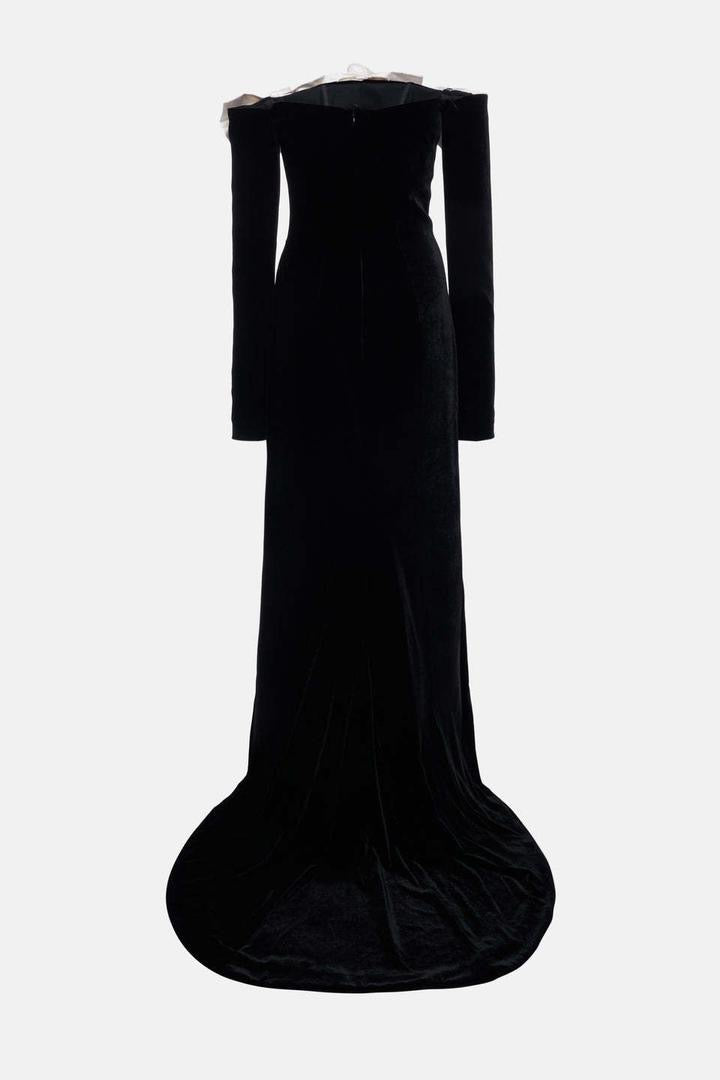 Midnight Bloom Velvet Dress