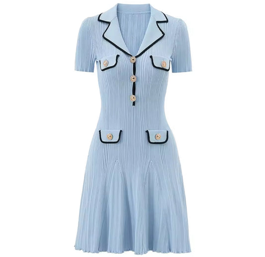 Blush Button-Down Mini Dress