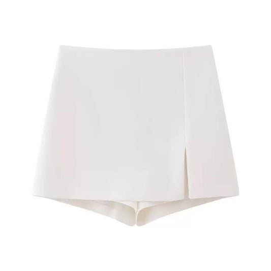 Tailored Skort with Front Slit