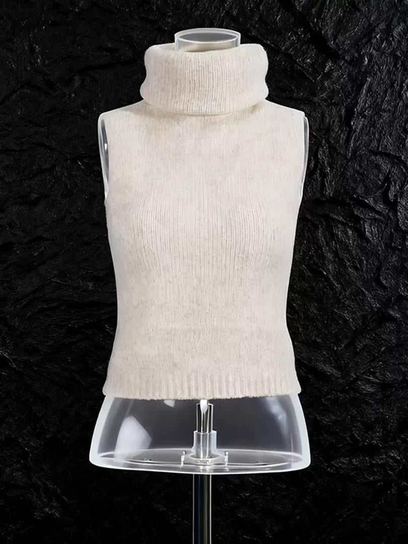 Cozy Bloom Knit Set – 3-Piece Turtleneck, Skirt & Coat