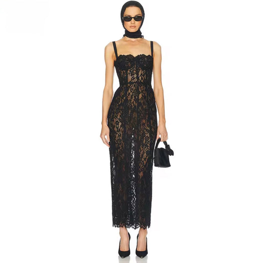 Mystique Lace Noir Dress