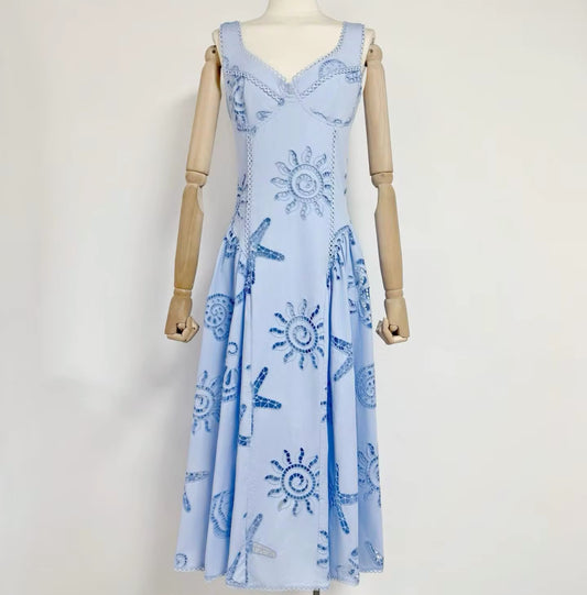 Vintage-Inspired Cutwork Sundress