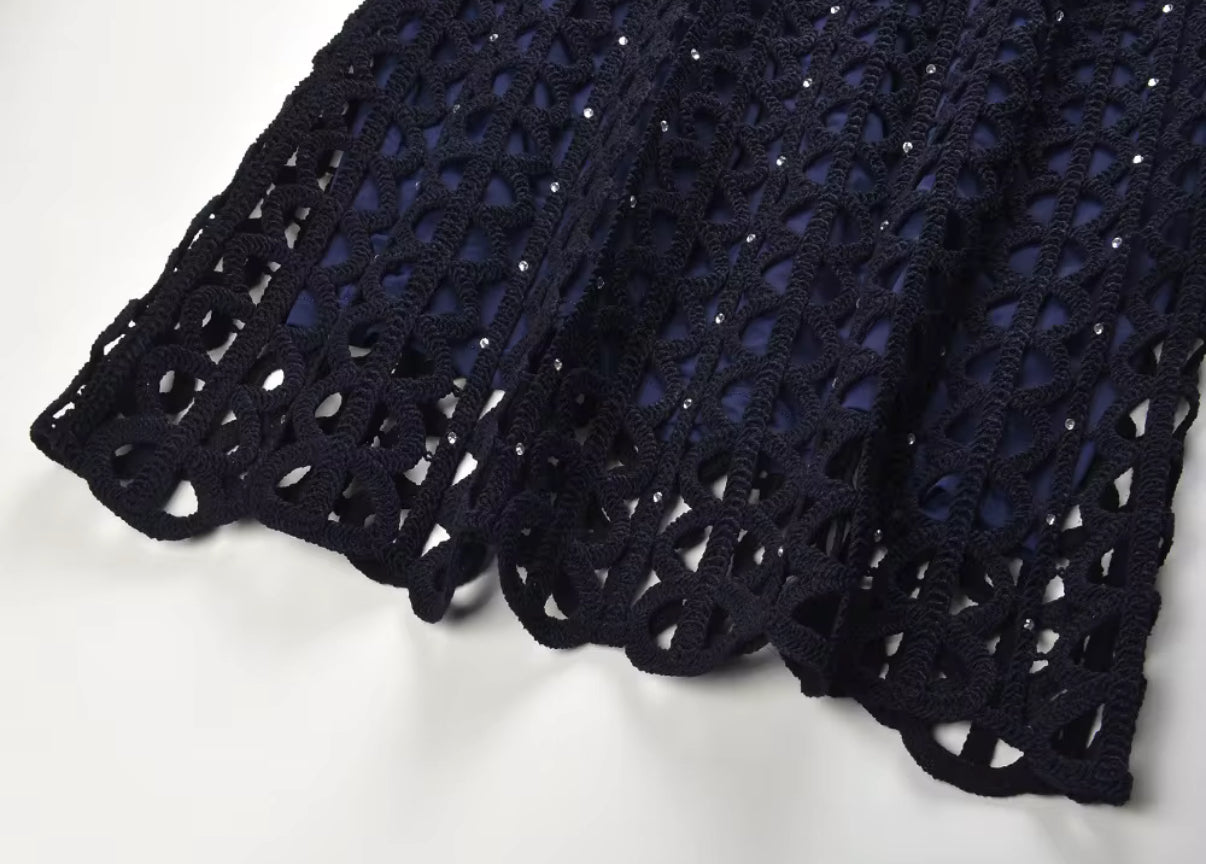 Midnight pearl elegance dress