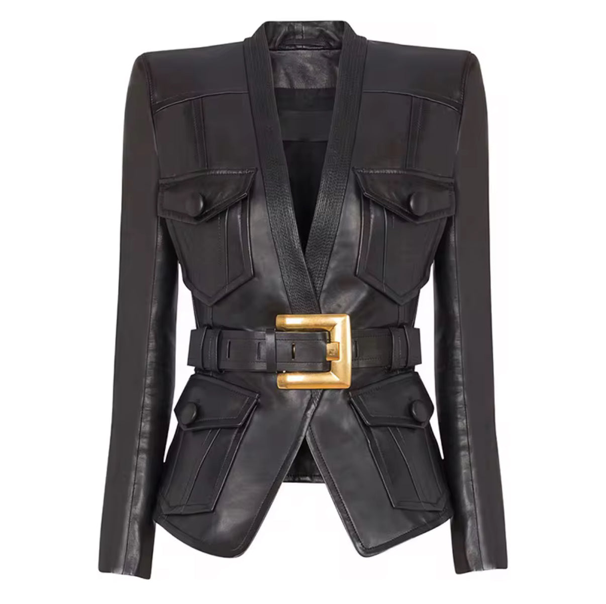 Midnight Power Belted Jacket