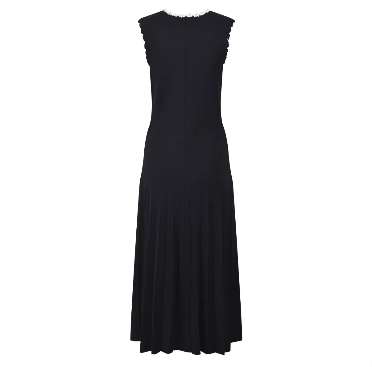 Black Pearl Trim Maxi Dress