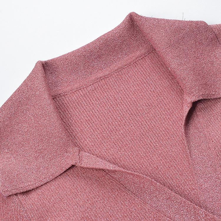 Soft Ribbed A-Line Mini Dress with Button-Down Closure