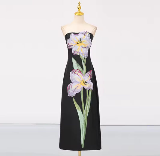 Garden muse strapless dress