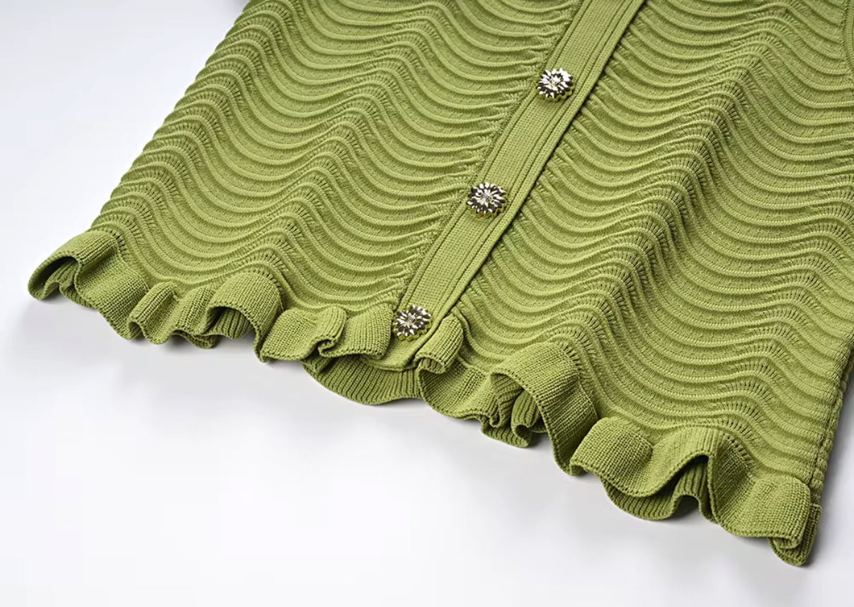 Emerald Ruffle Skirt Set