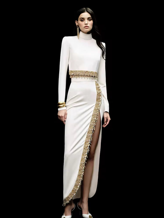 Golden Edge skirt Set