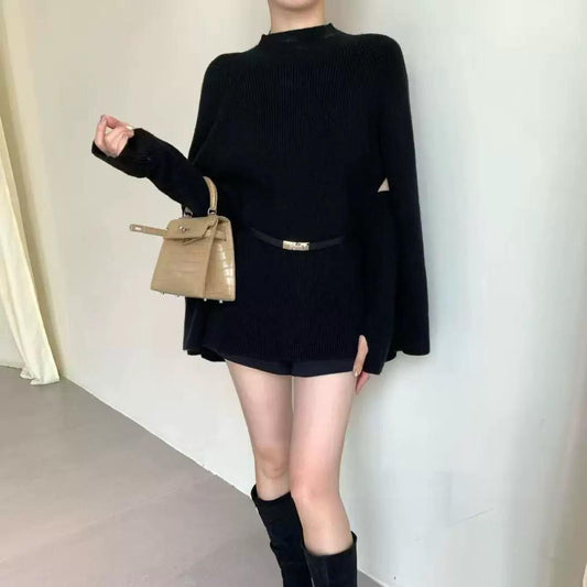 The Milan Knit Belted Sweater