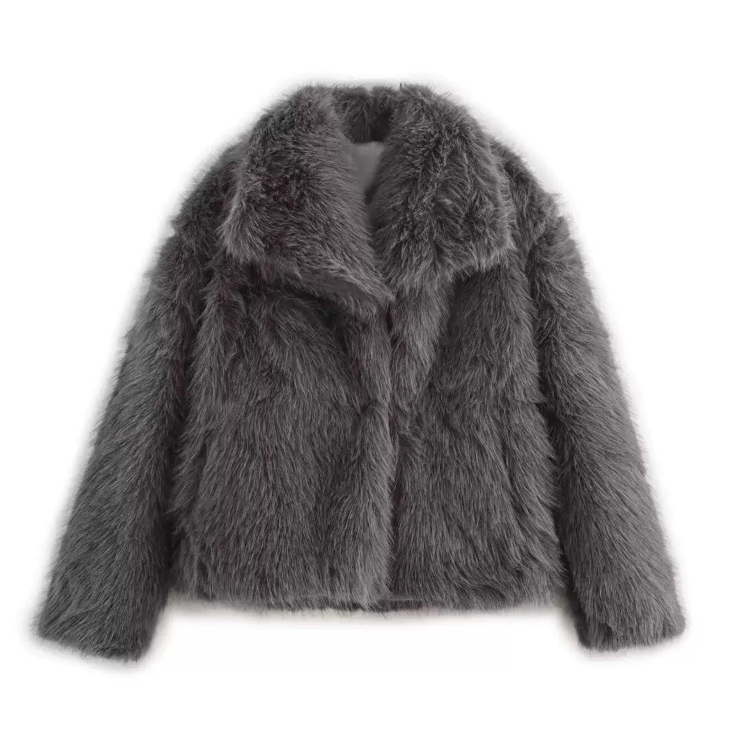 oversized faux fur with soft plush finish
