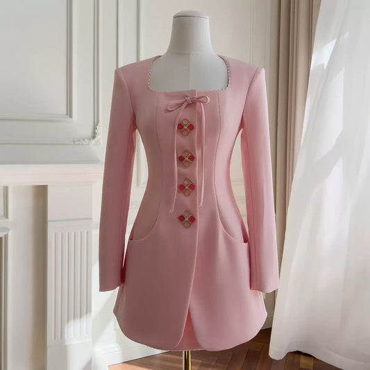 Blush Grace Blazer Dress