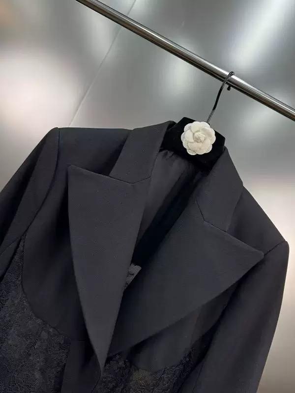 Midnight Lace Contour Blazer