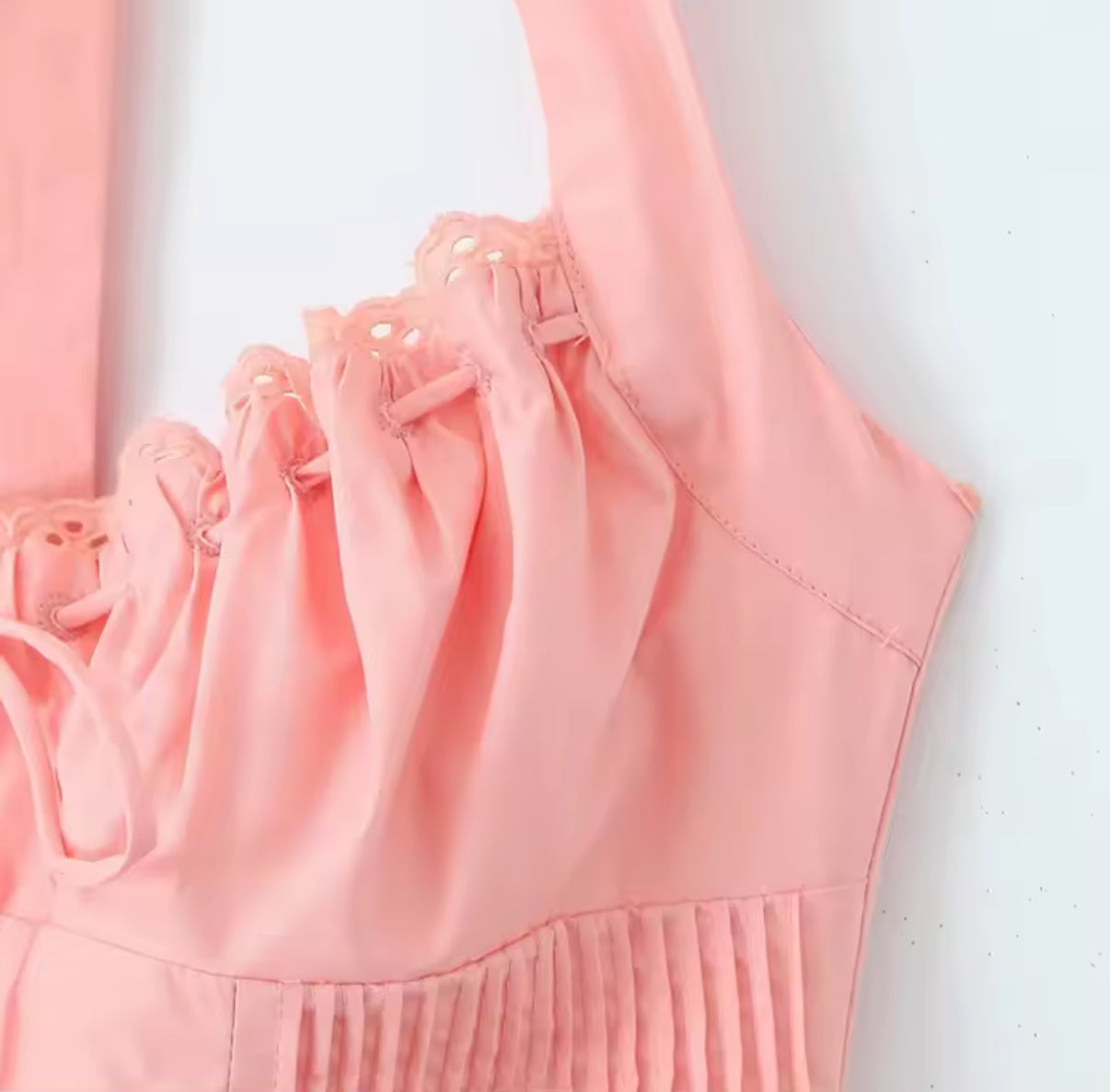 Halter Corset Dress with Ruched Bust