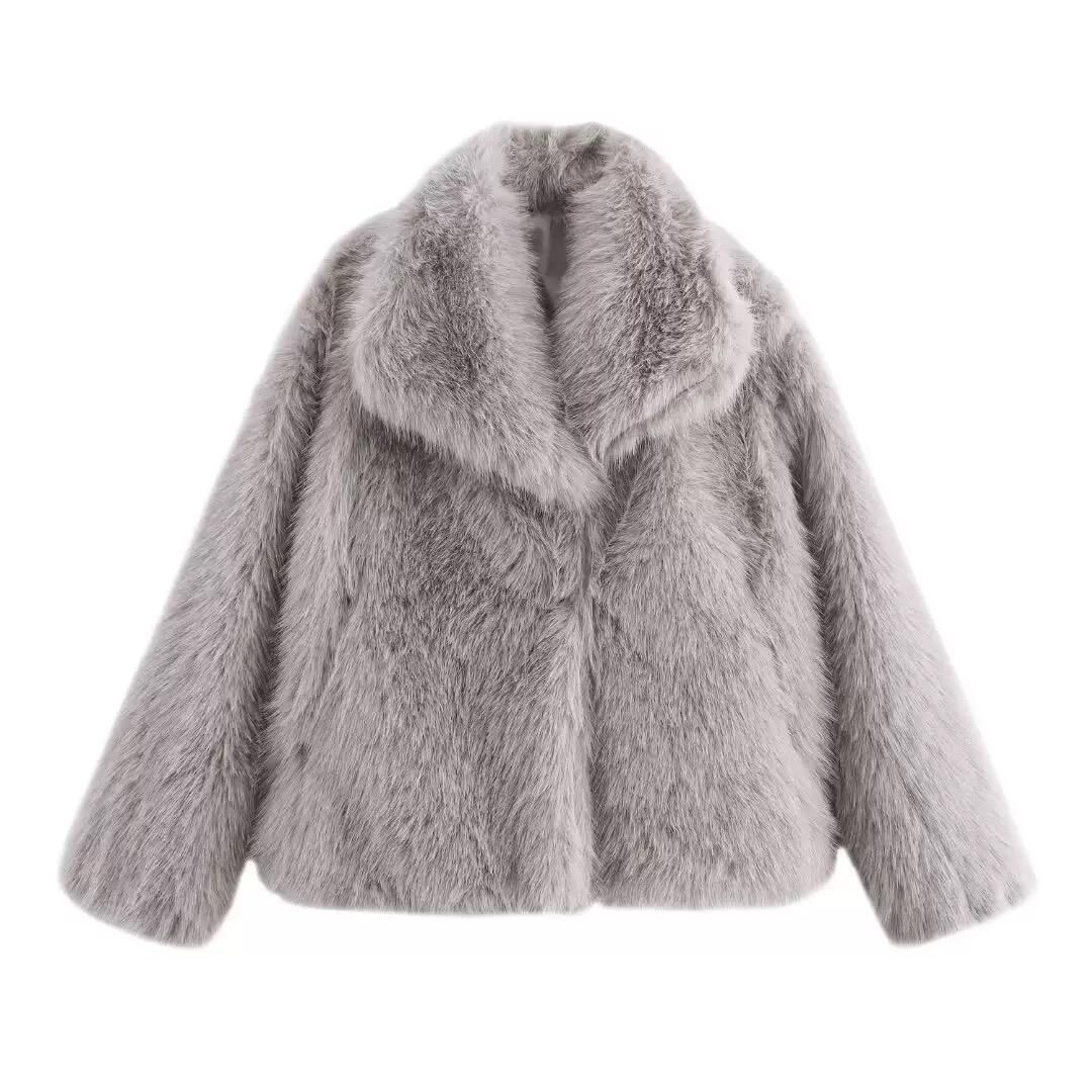 oversized faux fur with soft plush finish