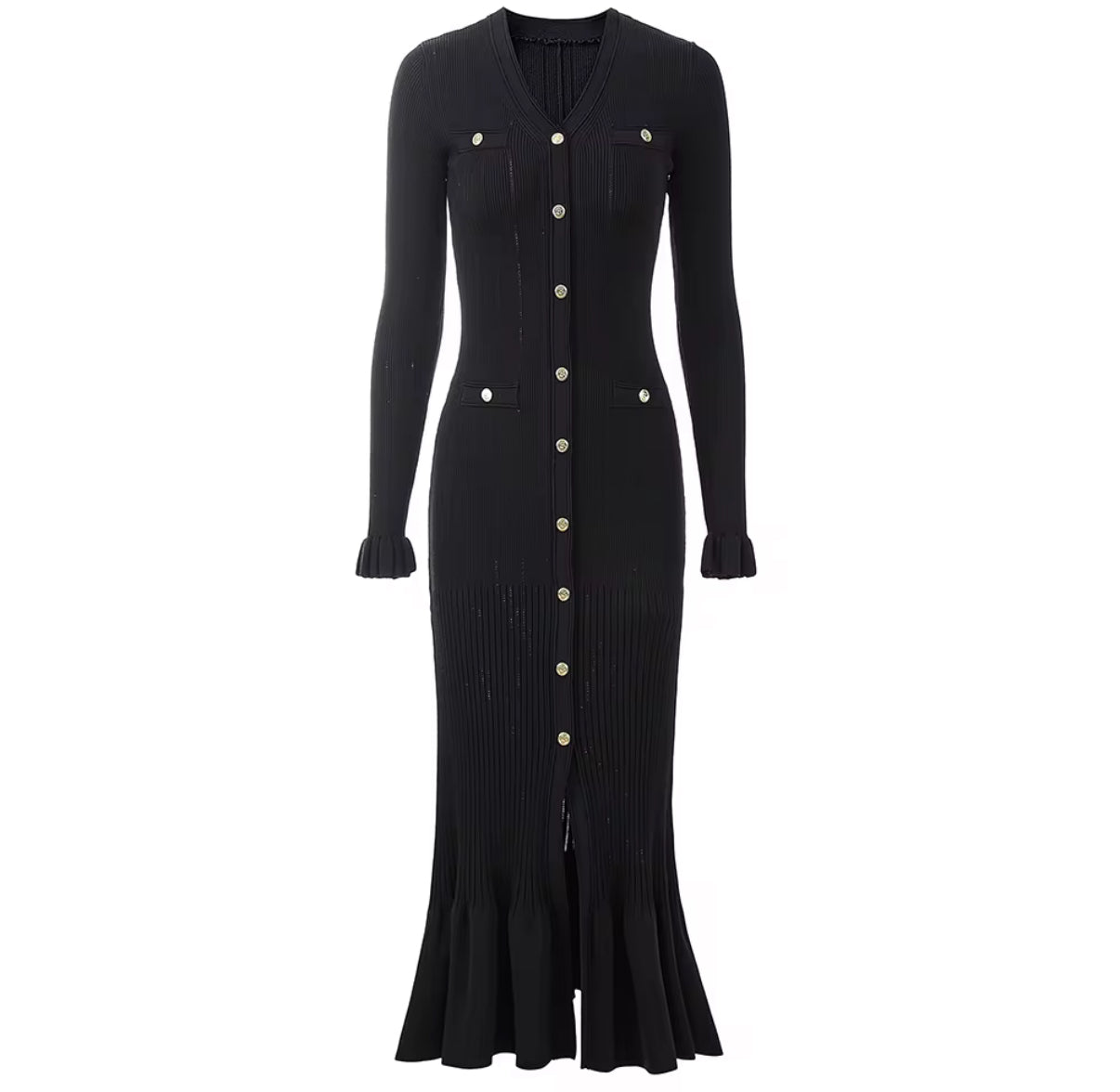 Long knit maxi dress