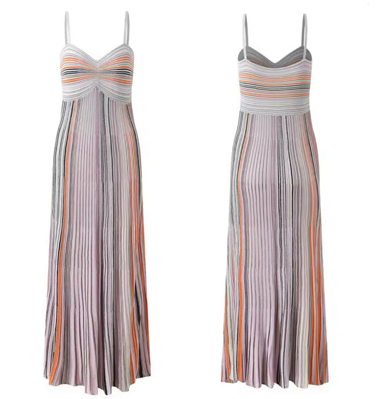 Glitter Ombre Spaghetti Strap Dress