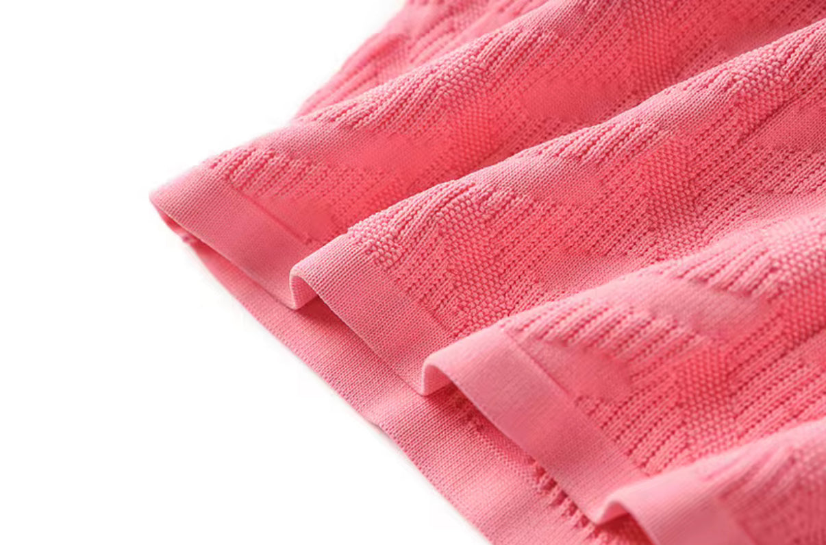 Coral Charm Midi Dress