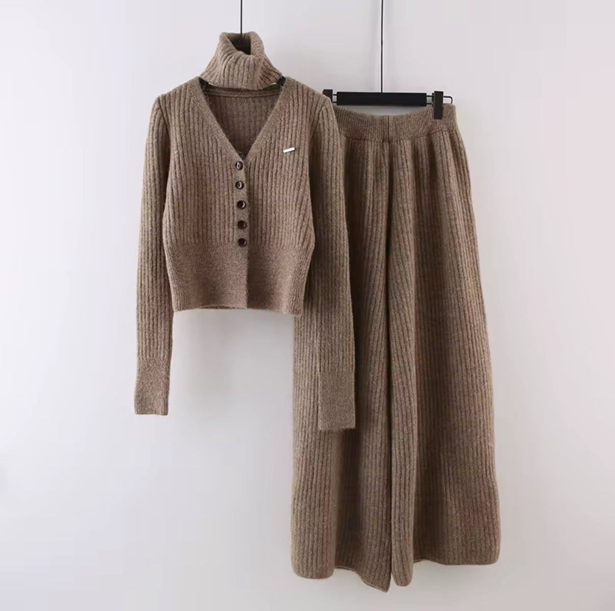 Turtleneck Ribbed Co-ord