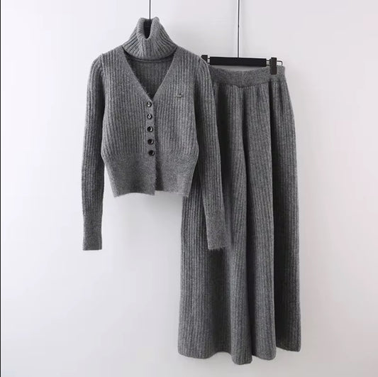 Turtleneck Ribbed Co-ord