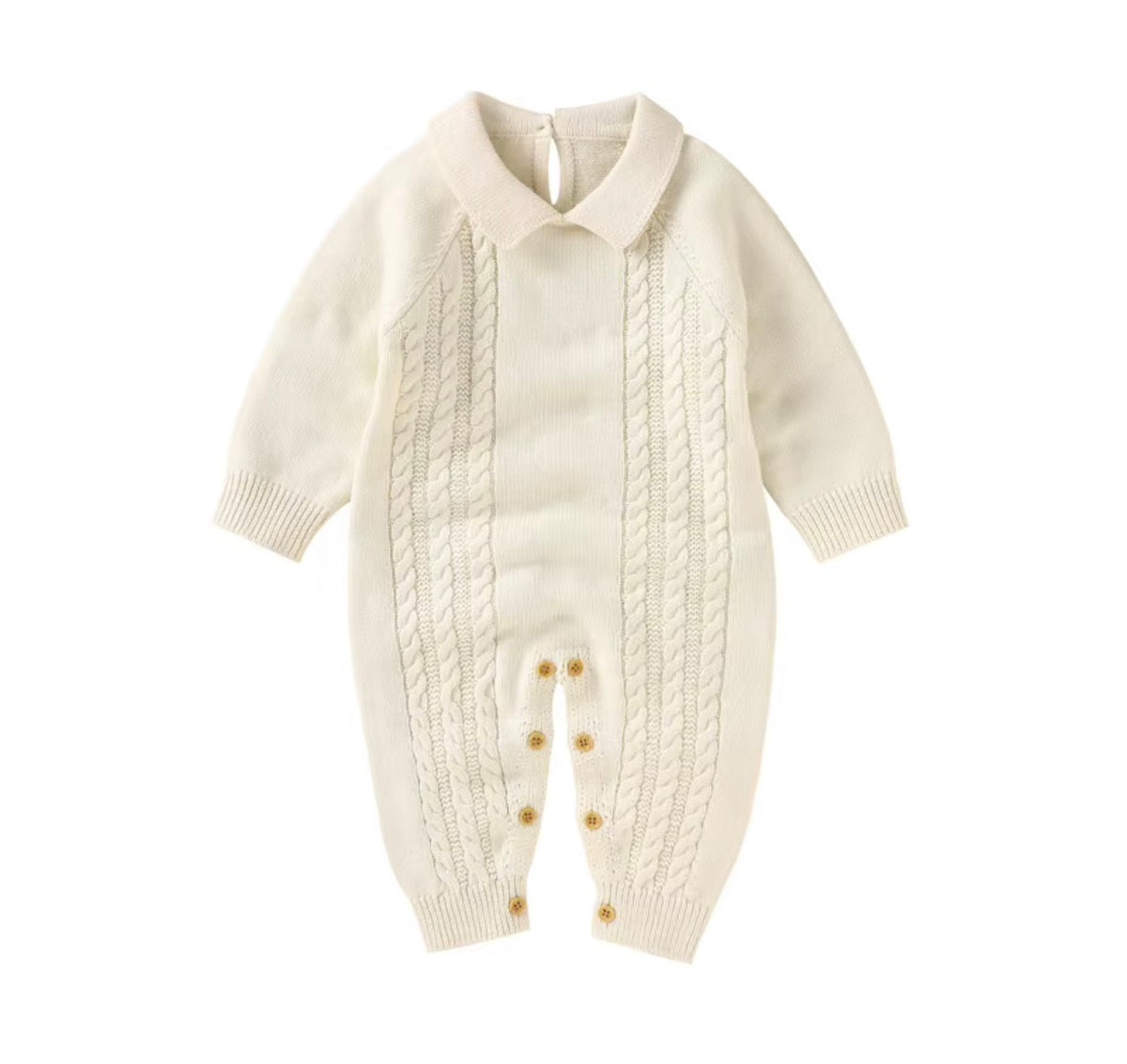 Heritage Cable Knit Romper