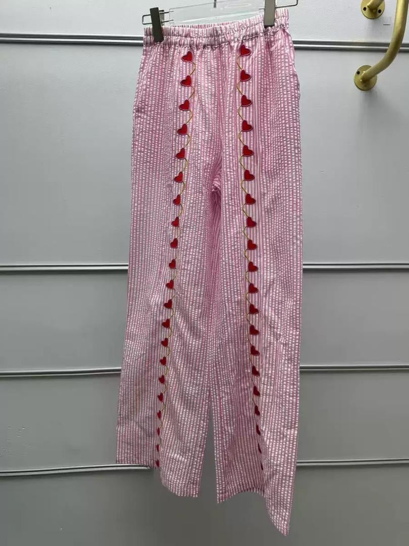 Sweetheart Bloom Striped Set