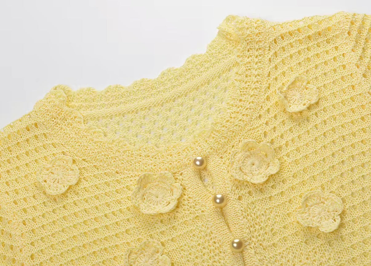 Buttercup Bloom Crochet Top