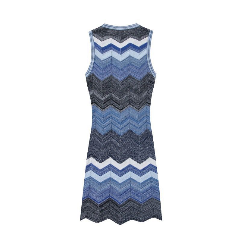 Chevron Knit Mini Dress