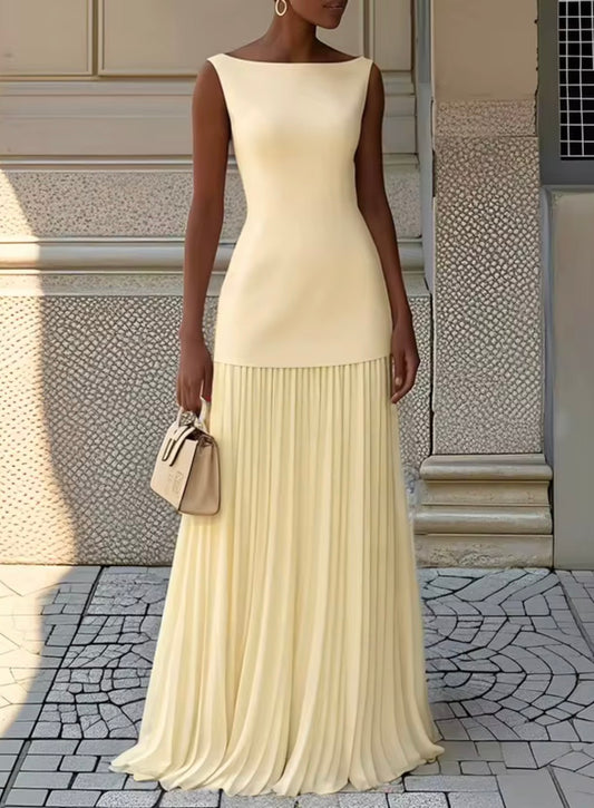 Soft Muse Pleated Dress