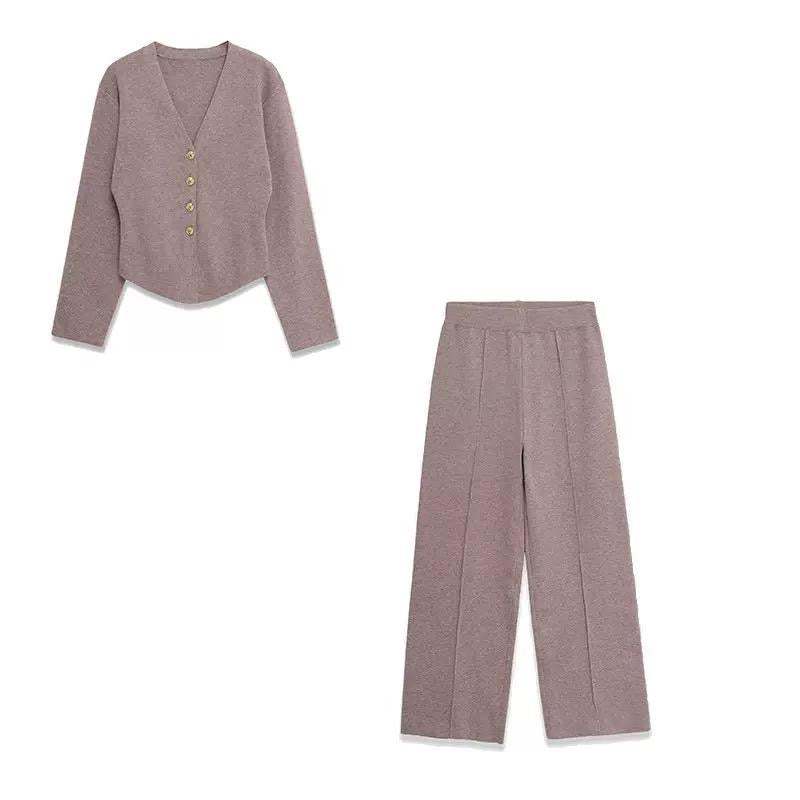 Warm Hues Two-Piece Knit Set