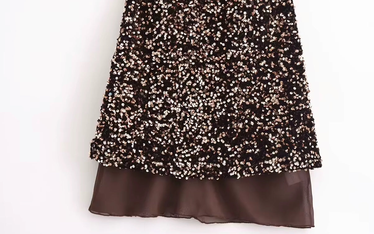 Shimmer Nights Mini Dress