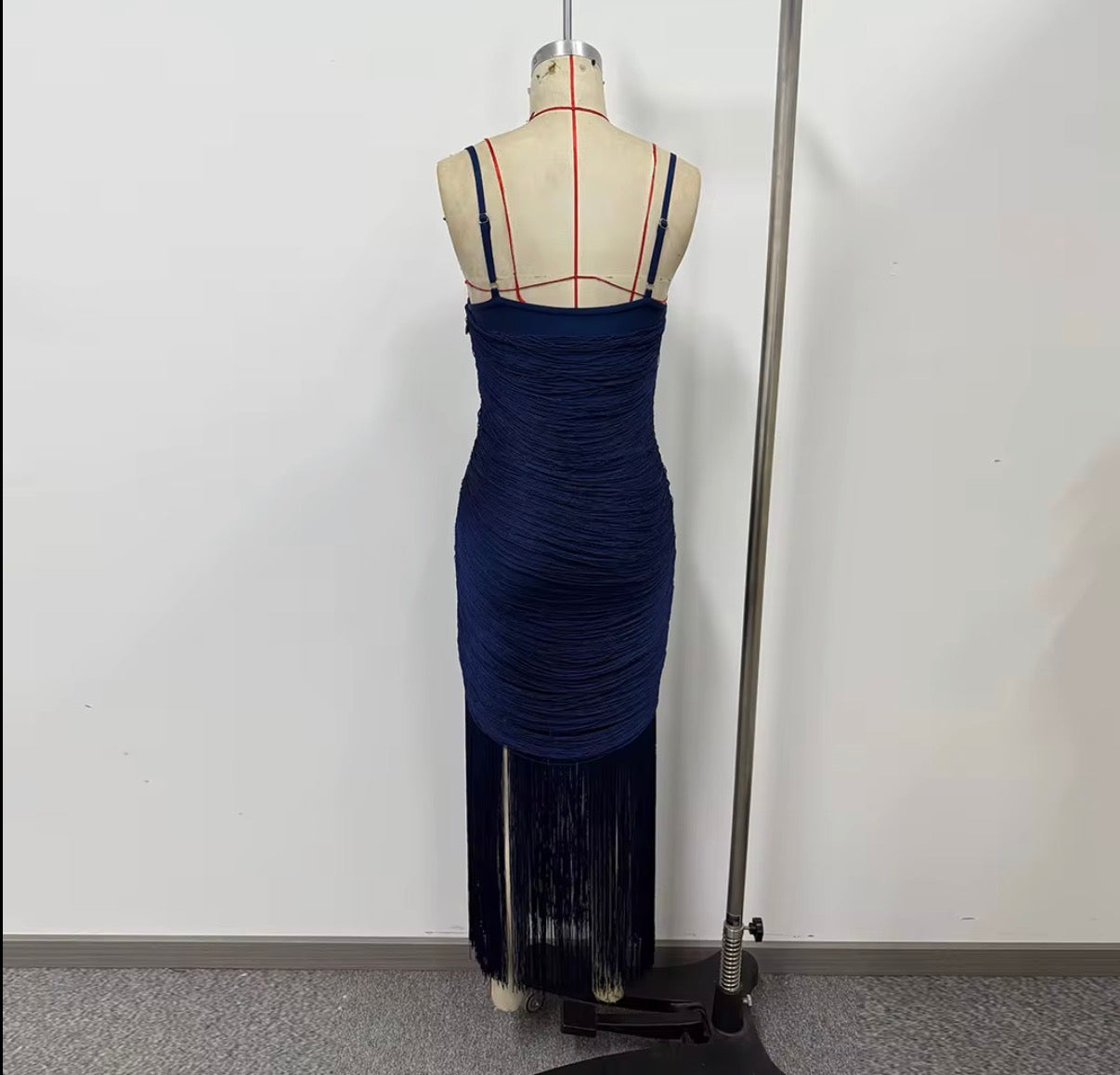 Midnight Fringe Dress