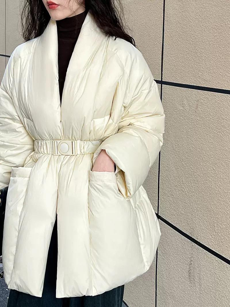 The Puffer Elegance Belted Jacket