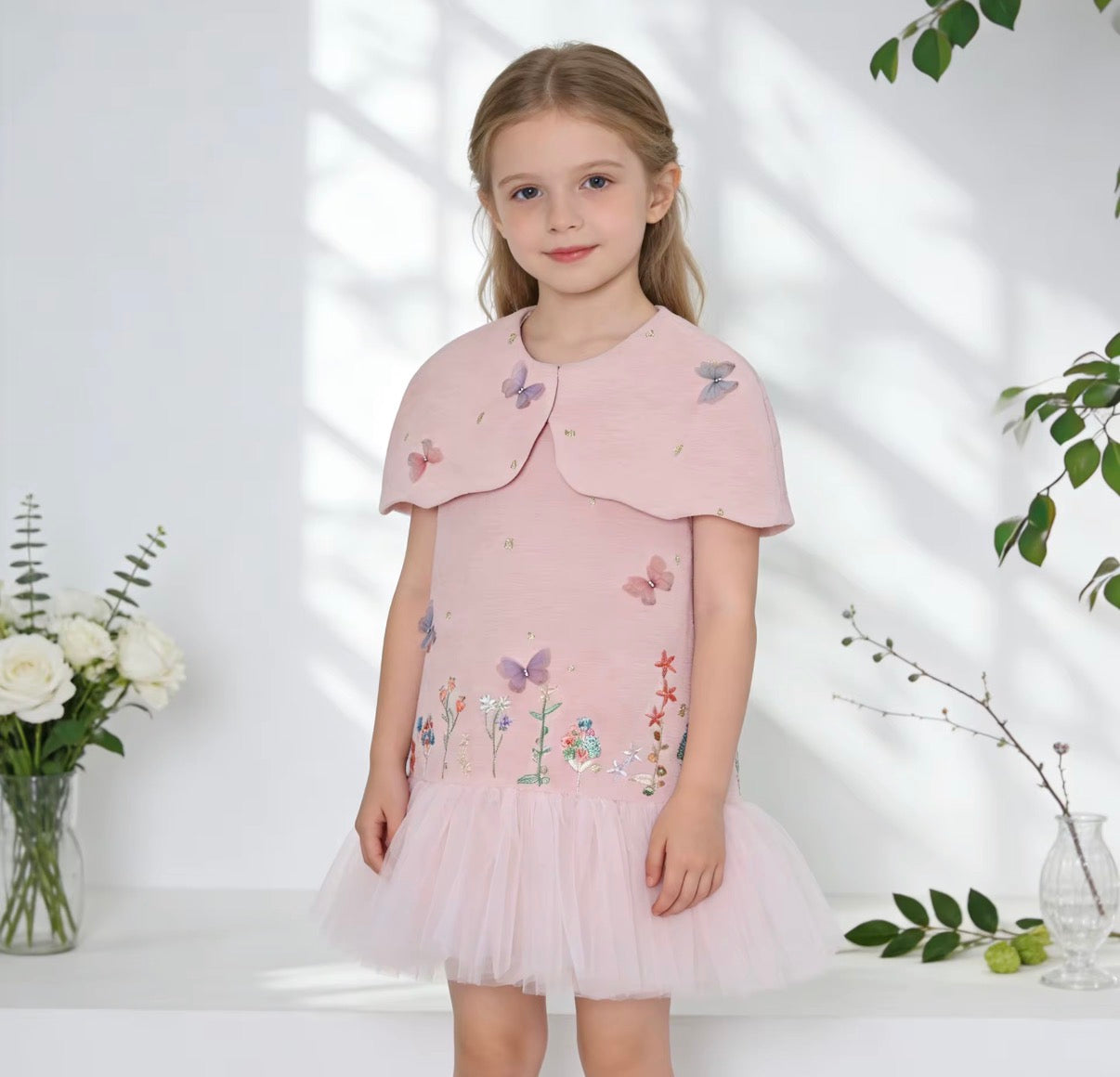 Butterfly Garden Cape Dress