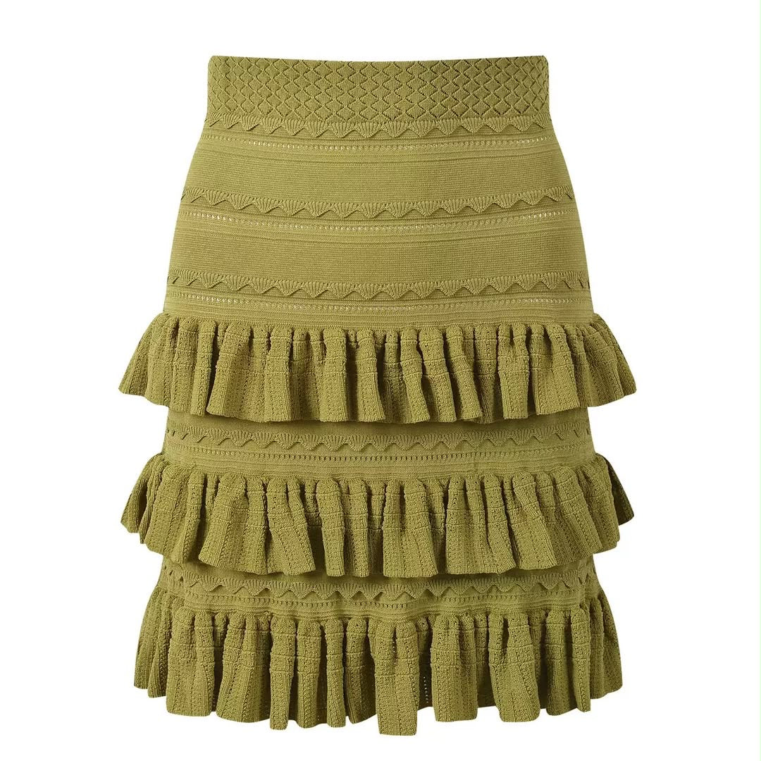 Pearl Ruffle Knit Set