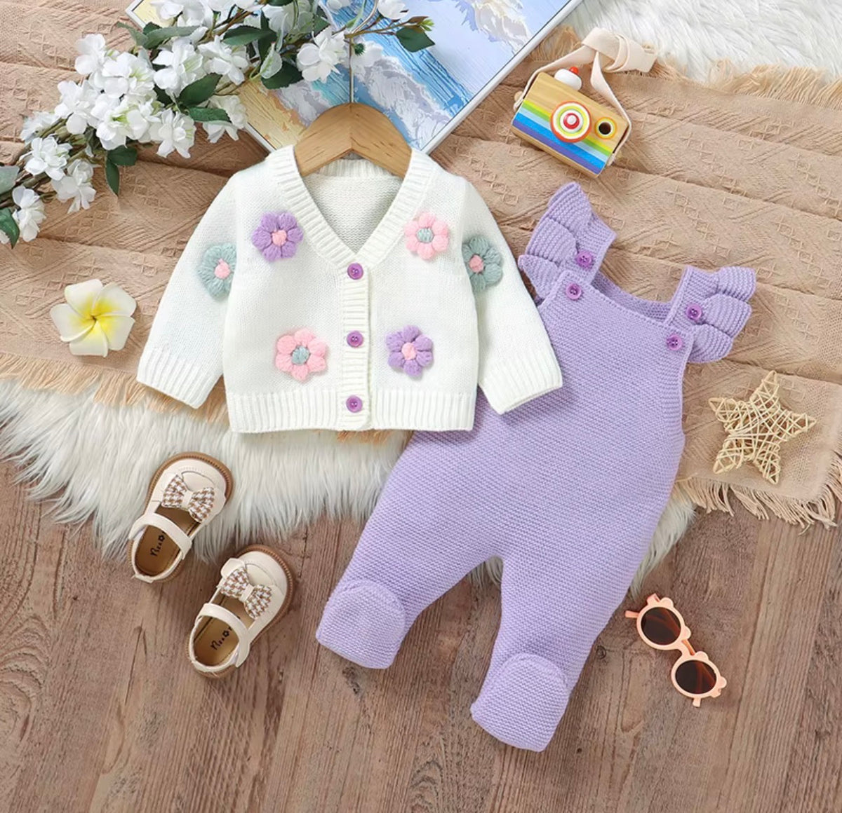 Bloom Knitted Baby Set