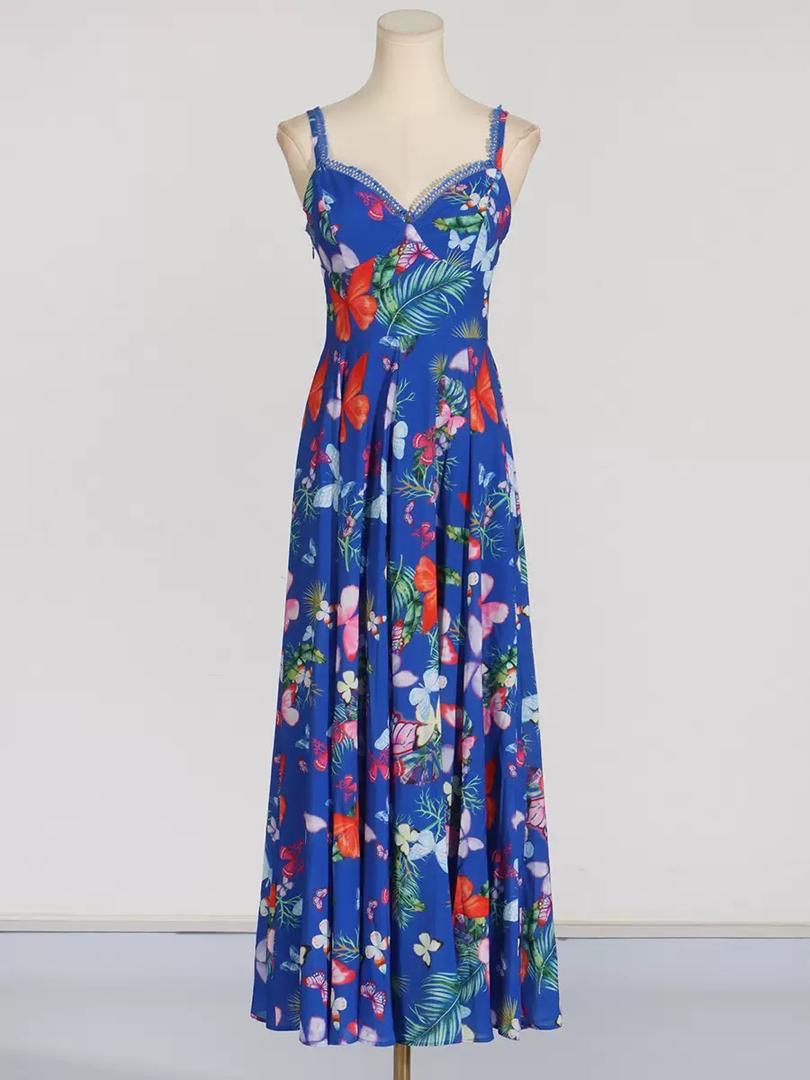 Tropical Butterfly Dream Maxi Dress
