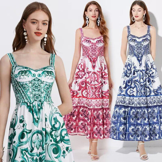 Amalfi Muse Printed Maxi Dress