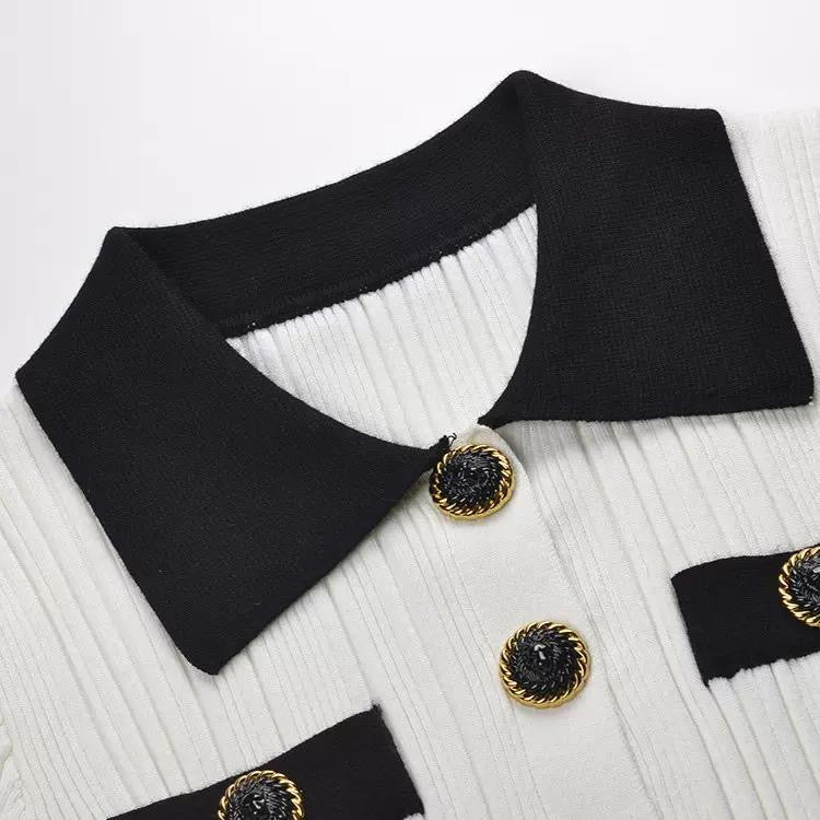 Monaco Contrast Trim Dress