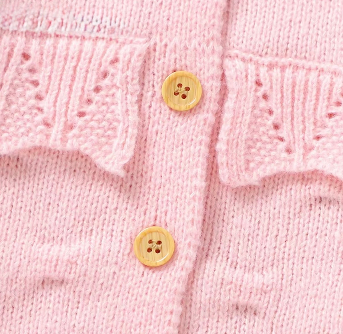 Blush Ruffle Knit Romper Set