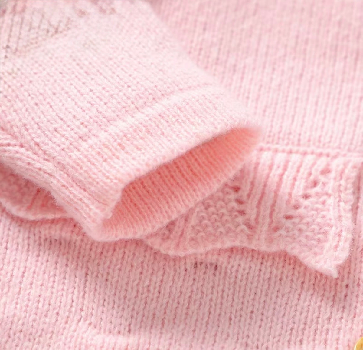 Blush Ruffle Knit Romper Set