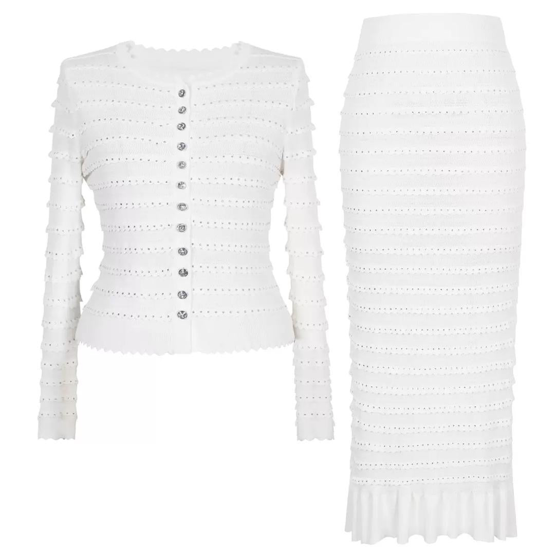 Elegance Wave Knit Set 2 piece- set