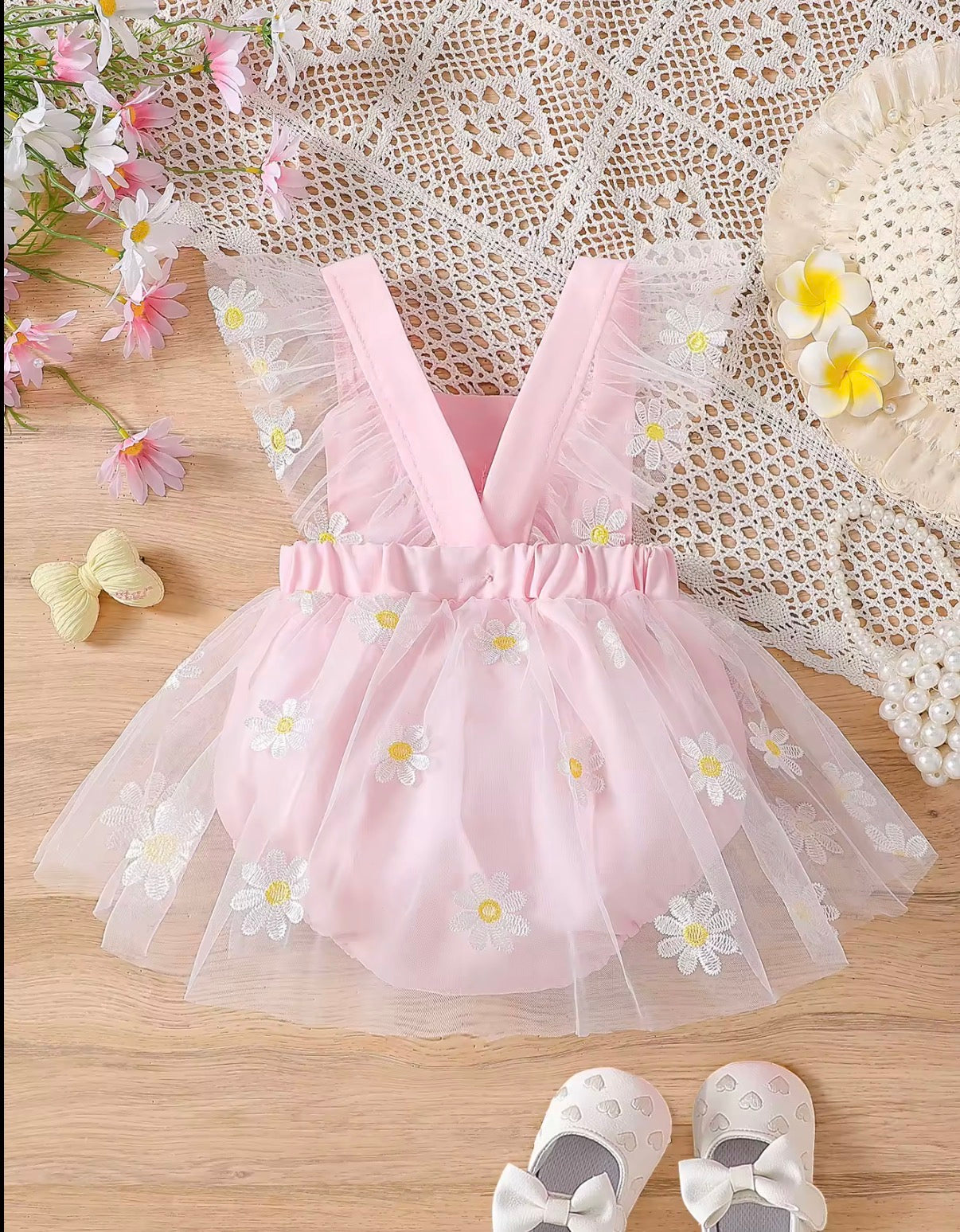 Daisy Garden Tulle Romper