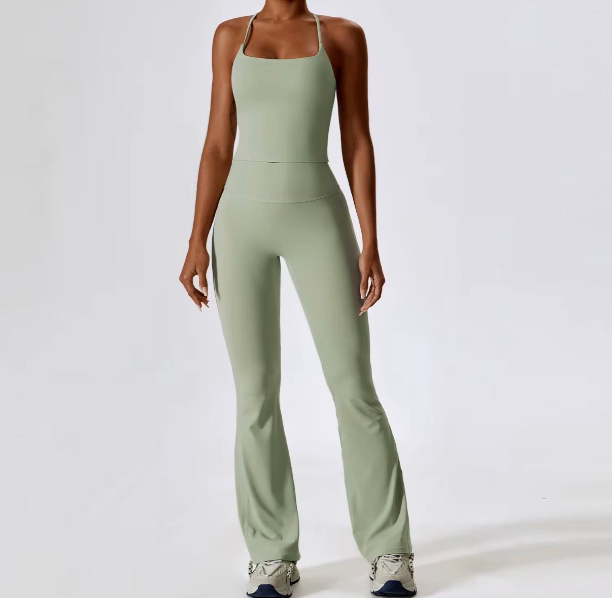 CrissCross Sculpting Flare Active Set with Seam Detail